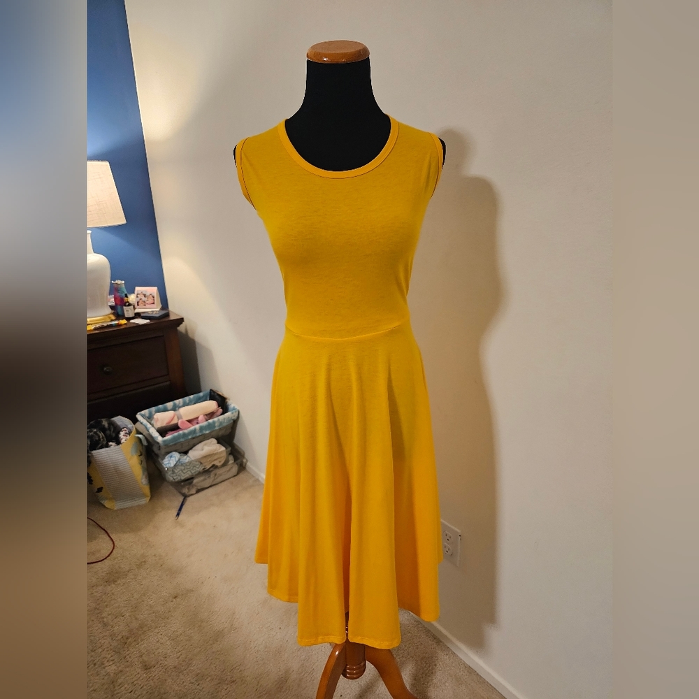 LuLaRoe Yellow Midi Dress